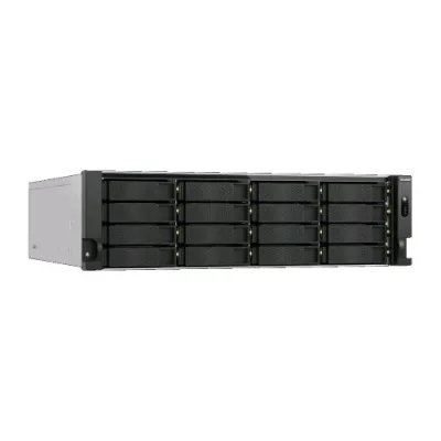 QNAP TS-H1677AXU-RP NAS Chassis Rack 3U AMD Ryzen 7 7000 5.3GHz RAM 32GB 16 Bay HDD/SSD SATA 2.5"/3.5" 2 Slot M.2 2280 Black