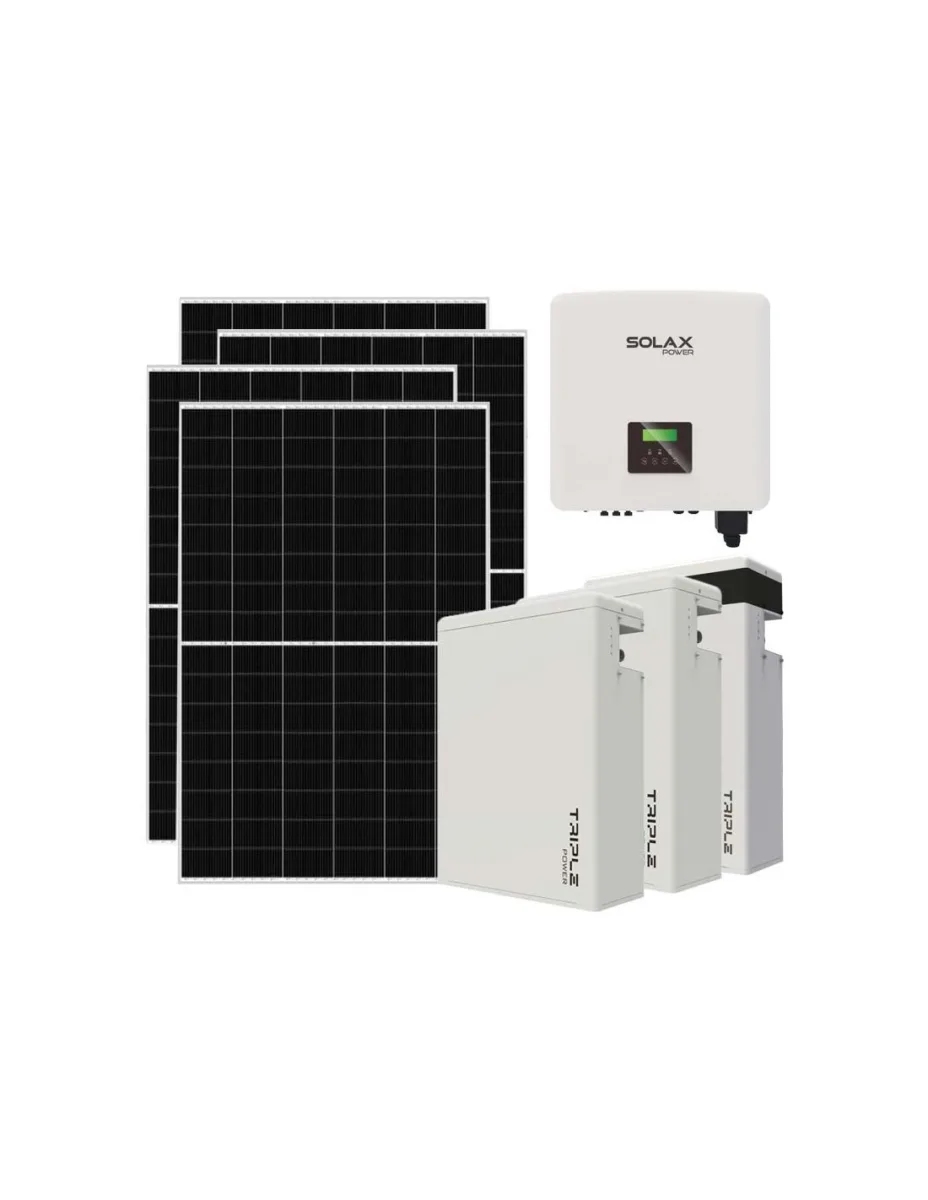 Kit fotovoltaico trifase 10010W inverter 10kW litio 17.4KWh T-BAT-H5.8 Solax Power