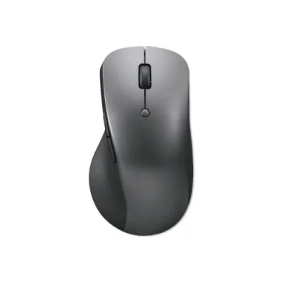 Lenovo Bluetooth Rechargeable Mouse Mouse Ottico Professionale Ergonomico Bluetooth Ricaricabile 6 Pulsanti Grigio/Nero