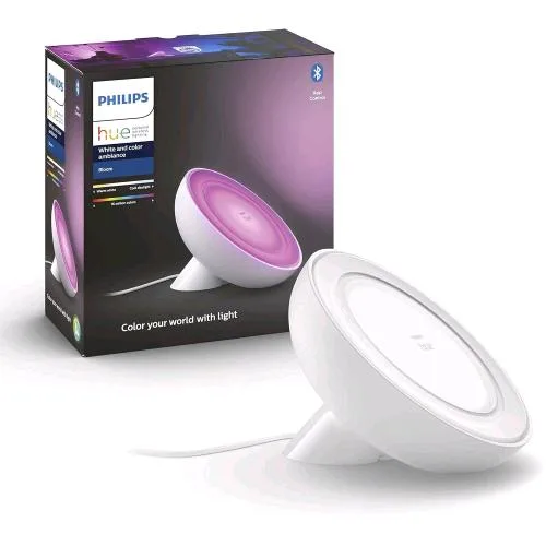 Philips Hue White And Color Ambiance Bloom Lampada da Tavolo Smart Dimmerabile Luce Calda Fredda e Colorata
