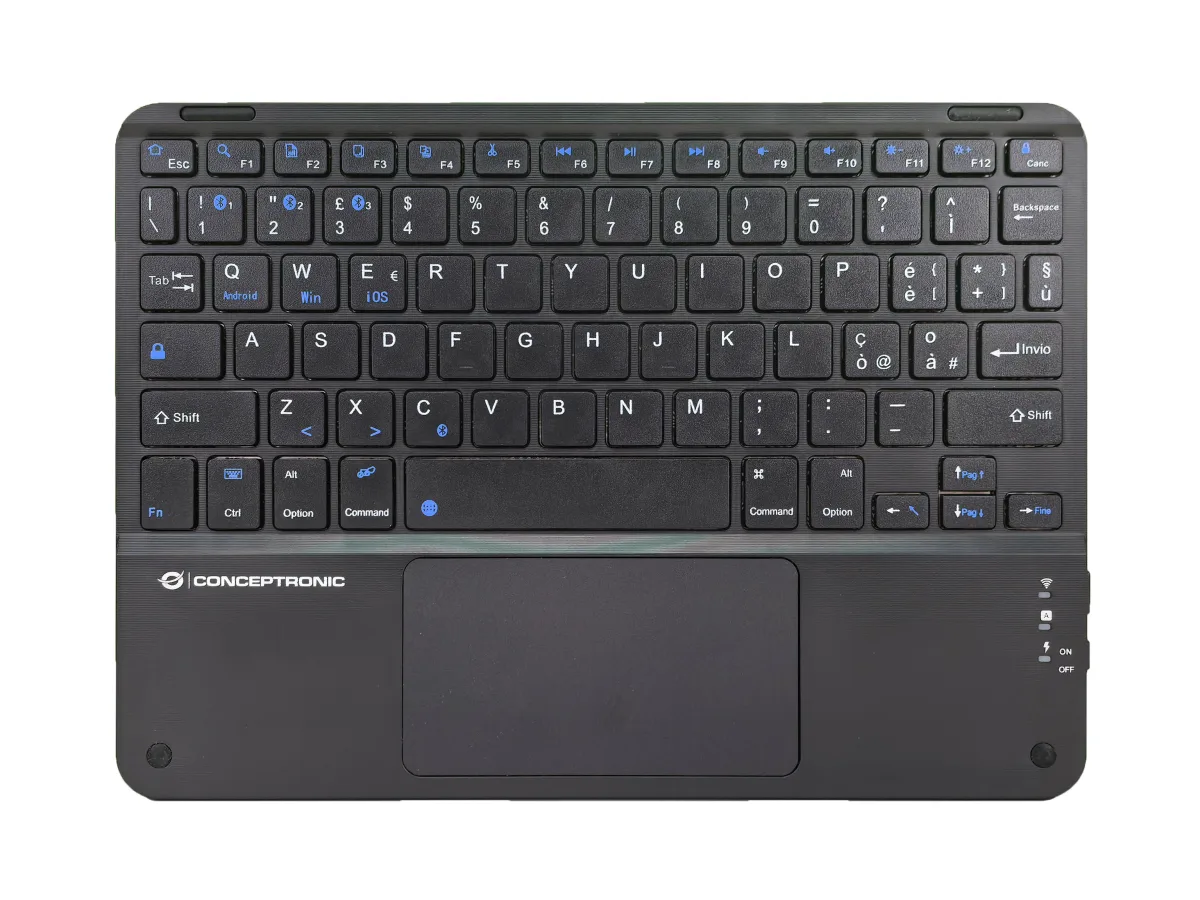 TASTIERA 10 CON TOUCHPAD BK RICARICABILE