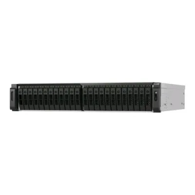 QNAP TS-H3077AFU-R7-64G NAS Chassis Rack 2U AMD Ryzen 7 5.3GHz RAM 64GB 30 Bay HDD/SSD Hot Swap 2.5" 2XUSB 3.2 Colore Nero