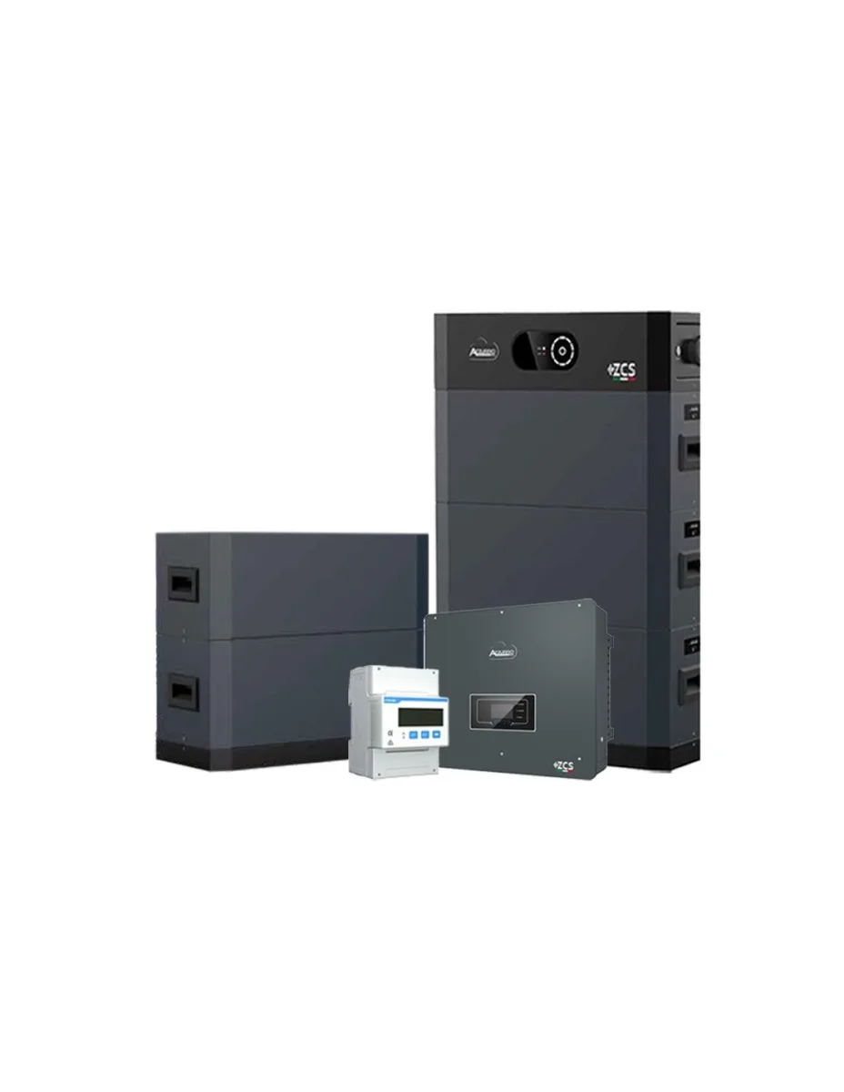 Sistema di accumulo trifase inverter 15kW Zucchetti batteria al litio HV SMART 5K 25.60kWh