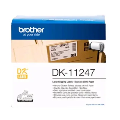 Brother Conf 180 Etichette Adesive 103,6X164,3 mm Nero Bianco