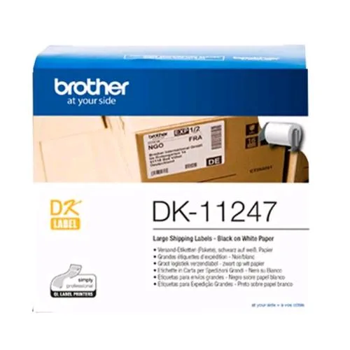 Brother Conf 180 Etichette Adesive 103,6X164,3 mm Nero Bianco