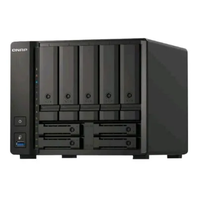 QNAP TS-H973AX-32G Server NAS 9 Bay HDD/SSD 2.5" 3.5" AMD V1500B RAM 32GB LAN 100,1000,2500,5000,10000 Mbit/S