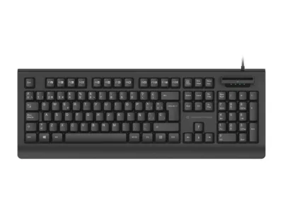 Conceptronic KAYNE01IT Tastiera USB 105 Tasti con Lettore di Smart Card ID Supporta le Carte ISO7816 Classe a, B e C Layout Italiano Nero