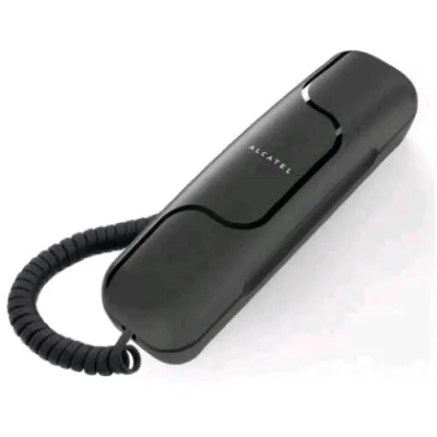 Alcatel T06 Telefono a Gondola Tasto Ultima Chiamata Montabile a Parete Nero