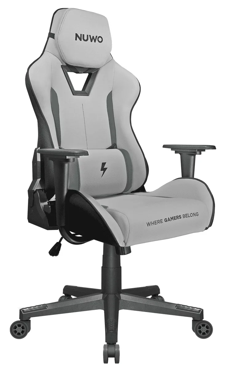 POLTRONA GAMING NUWO JUPITER GREY RECRINABILE-SUPPORTO LOMBARE