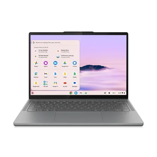 Lenovo Chromebook Plus 14" Wuxga Touch Screen Mediatek Kompanio Kompanio Ultra 910 RAM 16GB-Ufs 256GB-Wi-Fi 7-Chrome Os Grigio (83MW000FIX)
