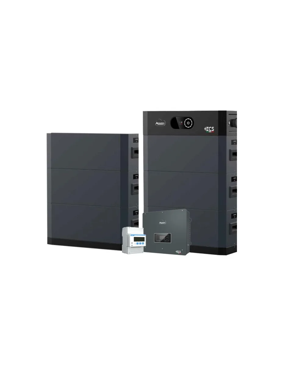 Sistema di accumulo trifase inverter 20kW Zucchetti batteria al litio HV SMART 5K 30.72kWh