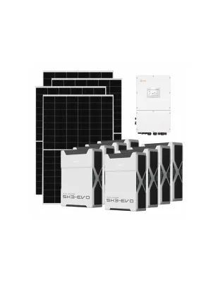 Kit fotovoltaico trifase 40040W inverter 40kW batteria al litio 41.76kWh Weco EVO 5k3