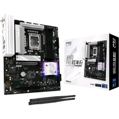 Asrock B860 Pro RS Wi-Fi Intel B860 4 x DDR5 3 x M.2 4 x SATA III Lga 1851 (Socket V1) ATX
