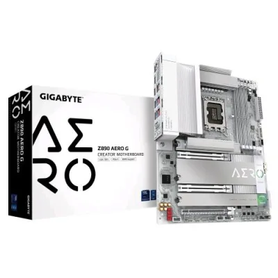 Gigabyte Z890 Aero G Scheda Madre - Supporta CPU Intel Core Ultgigabyte Z890 Aorus Elite x Ice Scheda Madre - Supporta CPU Intel Core Ultra (Serie 2), VRM a 16+1+2 Fasi, fino a 9500MHz DDR5 (Oc), 1XPCIE 5.0 + 4XPCIE 4.0, Wi-Fi 7, LAN 2.5GBE, Thunderb