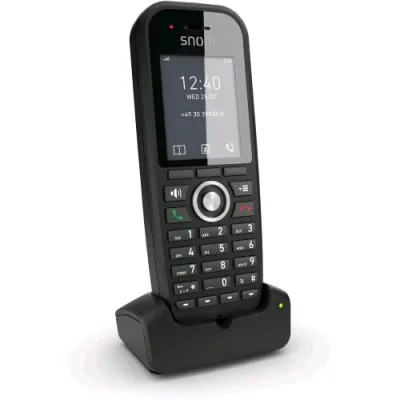 Snom M30 Telefono Cordless DECT IP per Cordless Casa e Ufficio Ampio Display a Colori Audio Cristallino Funzioni Avanzate Batteria Potente Compatibile con Centralino VOIP