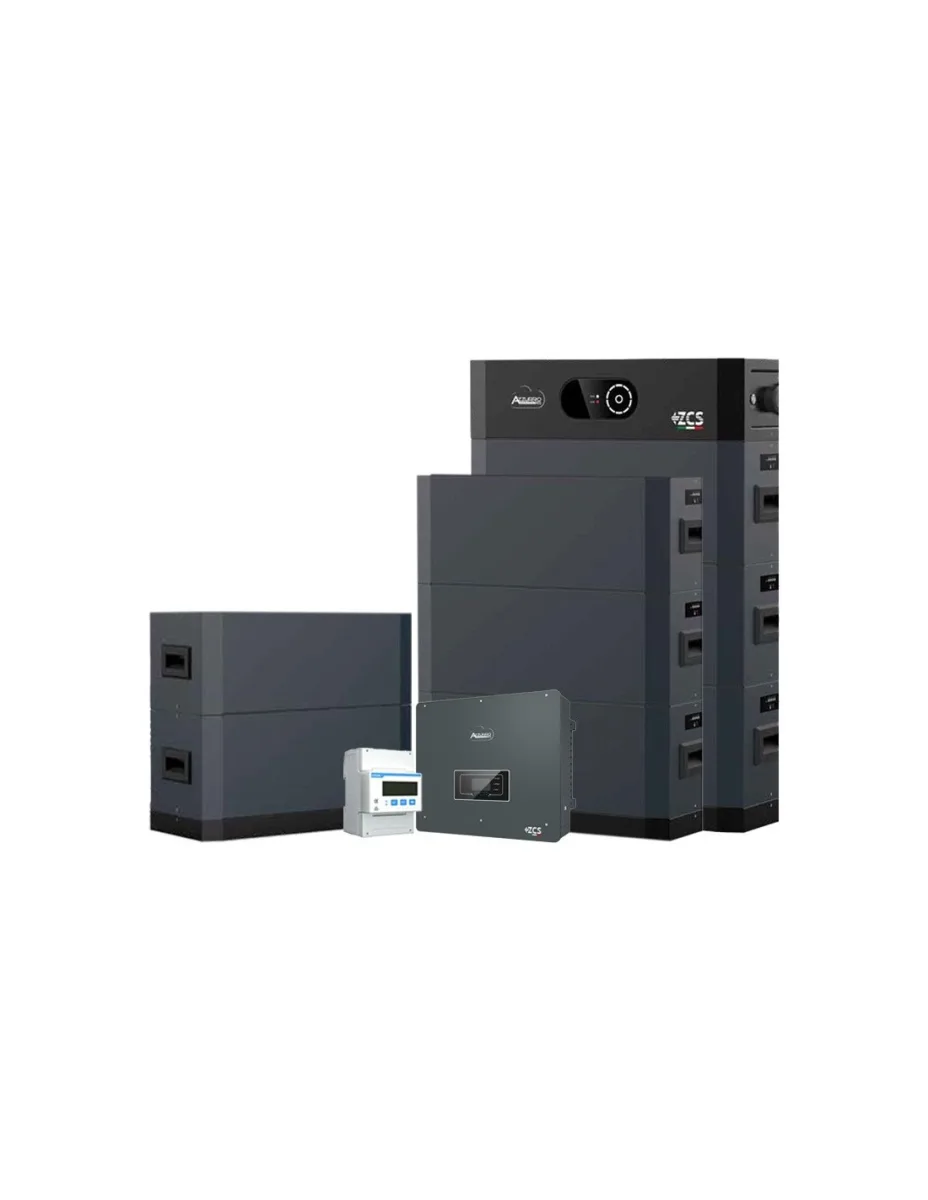Sistema di accumulo trifase inverter 20kW Zucchetti batteria al litio HV SMART 5K 40.96kWh