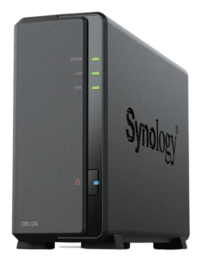 NAS SYNOLOGY DS124 1HD/SSD 3,52,5 1GBDDR4/1P1GBE 2PUSB3.2/
