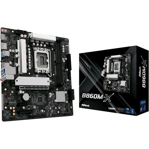 Asrock B860M-X Intel B860 Lga 1851 (Socket V1) 2X DDR5 Micro ATX