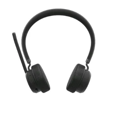 Lenovo Cuffie Stero con Microfono Wireless Bluetooth USB-C Nero