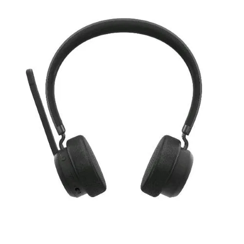 Lenovo Cuffie Stero con Microfono Wireless Bluetooth USB-C Nero