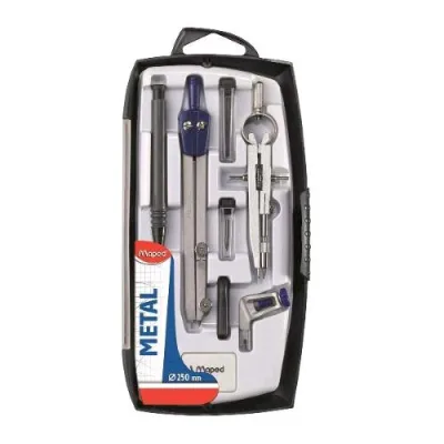 Maped Compasso Scolastico con 7 Accessori