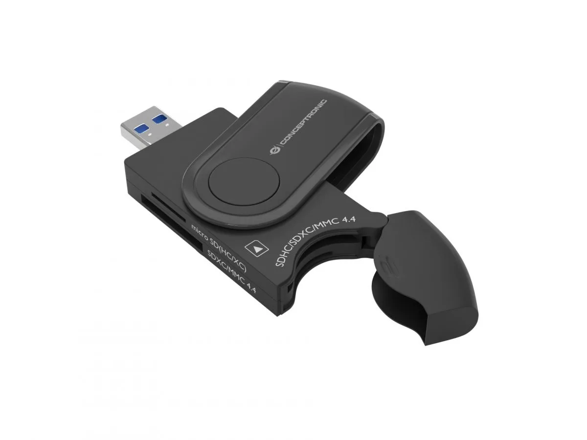 LETTORE SCHEDE USB 3.0 4IN1 BK 2*SD,SDHC,SDXC 2*MICRO SD/T-FLASH
