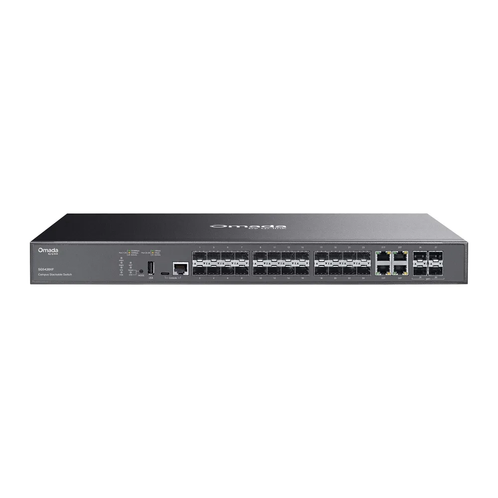 SWITCH 24P GIGABIT POE+ 4SLOT SFP+ 10GE MANAGED L2+ 1P USB 1P RJ45