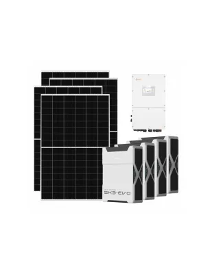Kit fotovoltaico trifase 50050W inverter 50kW batteria al litio 20.88kWh Weco EVO 5k3