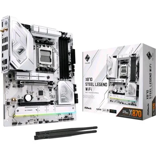 Asrock X870 Steel Legend Wi-Fi 7 Scheda Madre AMD X870 Socket AM5 ATX