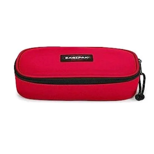 Eastpack Astuccio Ovale in Nylon Poliestere 22X9X5 cm con Zip Terra Red