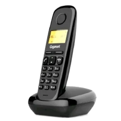 Gigaset A270 Cordless DECT Rubrica 80 Voci Vivavoce Colore Nero