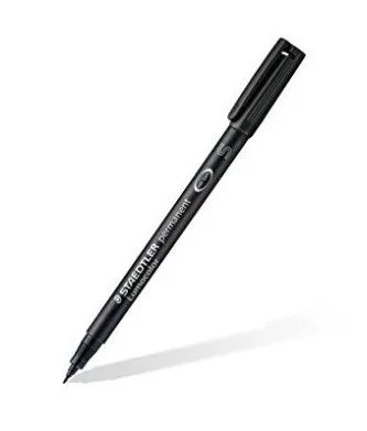 Staedtler Lumocolor Permanent Penna Punta in Fibra 0.4 mm Colore Nero Conf. 10 Pz.