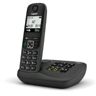 Gigaset AS490 A Cordless DECT con Segreteria Black