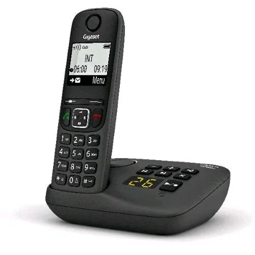 Gigaset AS490 A Cordless DECT con Segreteria Black