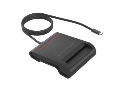 LETTORE SMART CARD USB C 2.0 BK SMART ID PLUG&PLAY CAVO 0,9MT