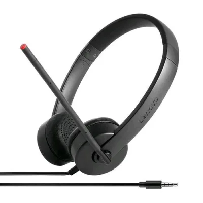 Lenovo Essential Stereo Analog Headset Cuffia Stereo con Microfono 1 x Jack 3.5mm