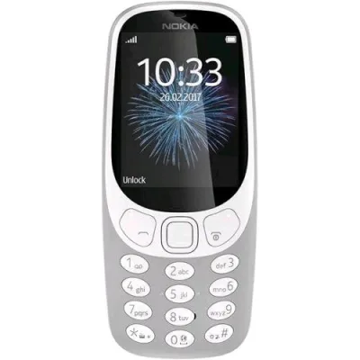 Nokia 3310 Dual SIM 2.4" Mobile Phone 2G Camera LED Europa Grigio