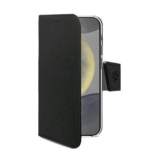 Celly Samsung Galaxy S26 5G Custodia a Libro in Similpelle con Chiusura Flap Magnetico Taschine Interne Portadocumenti e Funzione Stand Nero