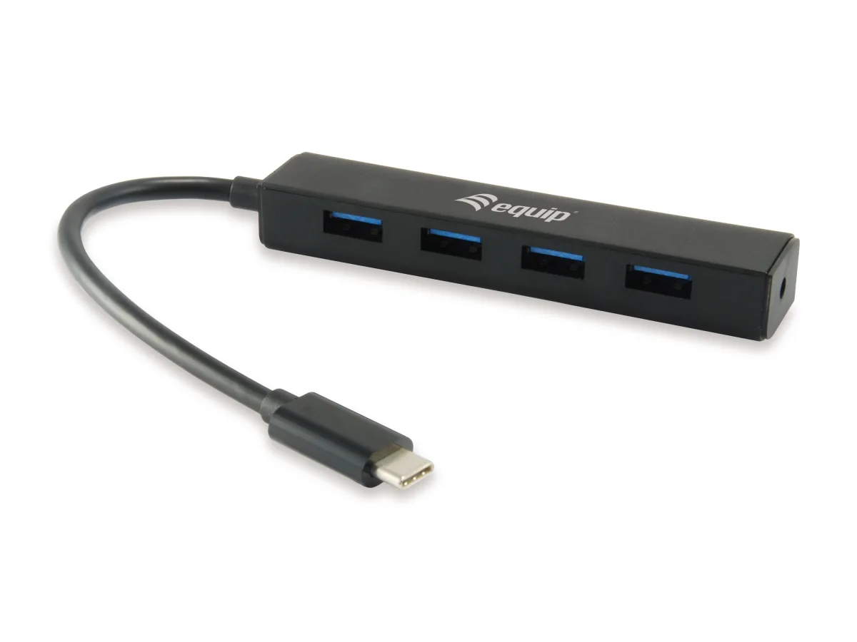 HUB USB C 3.2 4 PORTE BK 4*USB A