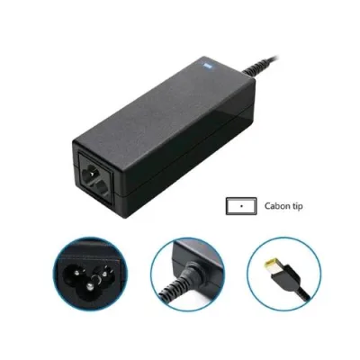 Prodotto OEM Alimentatore OEM Compatibile con Notebook Ibm/Lenovo 45W 20V/2.25A Connettore Rettangolare Cabon Tip Nero