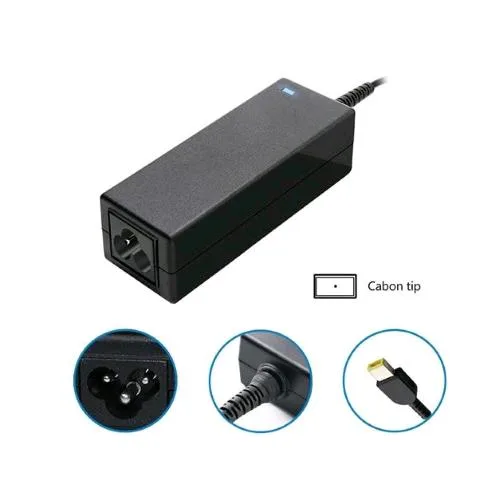 Prodotto OEM Alimentatore OEM Compatibile con Notebook Ibm/Lenovo 45W 20V/2.25A Connettore Rettangolare Cabon Tip Nero