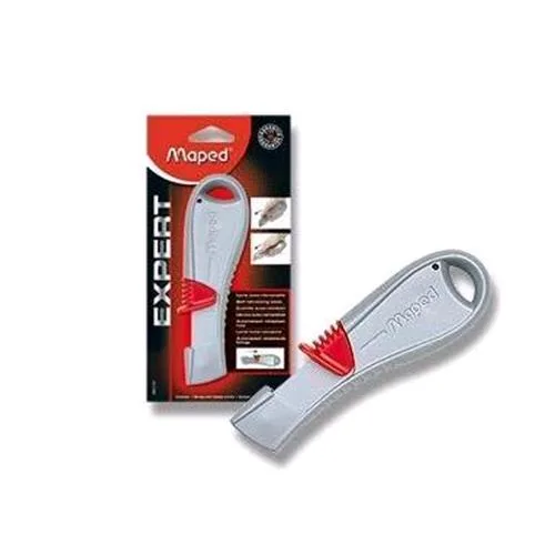Maped Cutter Expert Lamatrap con Lama Autorientrante Trapezoidale 60 mm in Metallo Colore Silver