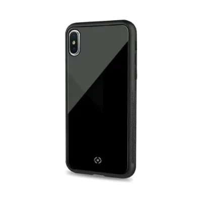 Celly Apple iPHONE XS/X Custodia in Tpu + Vetro Temperato Nero