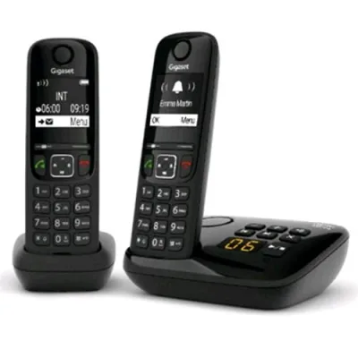Gigaset AS690A Duo Cordless DECT con Segreteria + un Aggiuntivo Black