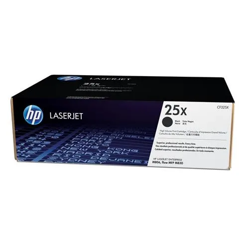 HP 25X Toner Nero per Laserjet Enterprise M806DN/800 M806X+/800 M806X+ NFC/Flow M830Z Garanzia Italia (CF325X)