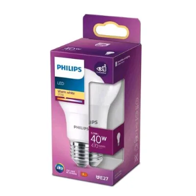 Philips Lampadina LED a Gocciasmerigliata a Filamento 40W A95 E27 2700K Consumo 5,5W Luce Calda