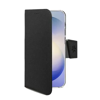 Celly Samsung Galaxy S26 Fe 5G Custodia a Libro in Similpelle con Chiusura Flap Magnetico, Slot per Carte e Funzione Stand Colore Nero