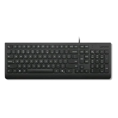 Lenovo Essential Wired Keyboard Tastiera USB con Tasto Copilot Integrato Layout Italiano Nero