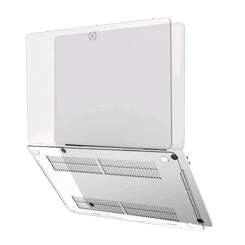 Celly Apple MacBook Pro 13" M1/M2 Custodia Dedicata in Tpu Resistente Doppia Protezione Parte Superiore e Parte Inferiore Trasparente