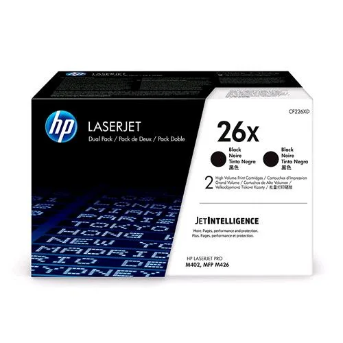 HP 26XD Toner Originale Nero 9000 Pag 2 pz